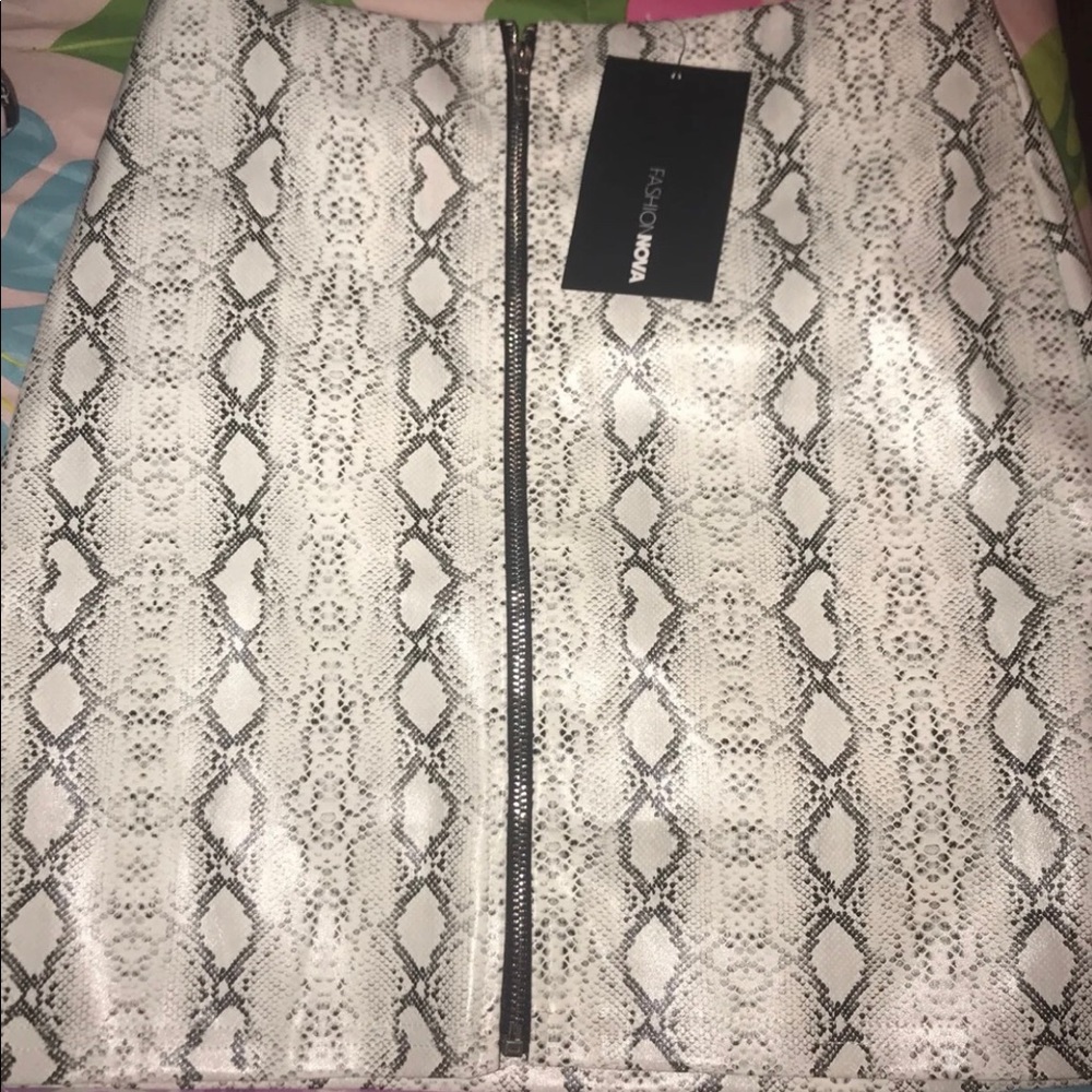 Snake Skin Fashion Nova Skirt